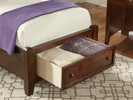 Brighton Panel Bed Twin w/ Drawers - Cherry Finish