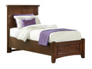 Brighton Panel Bed Twin w/ Drawers - Cherry Finish