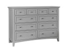 Brighton Large Dresser - Grey Finish