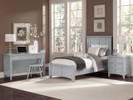 Brighton Panel Bed Twin - Grey Finish