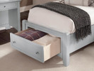 Brighton Panel Bed Twin w/ Drawers - Grey Finish