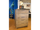 Rustic Pine Captain's Bed, Twin & 5 Drawer Chest - Floor Sample