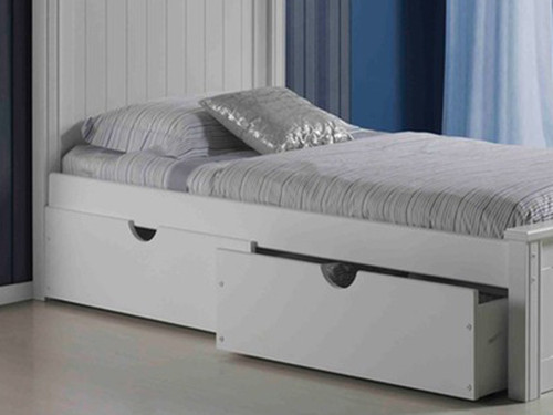 Solid Pine Underbed Storage Drawers White Bedroom Source