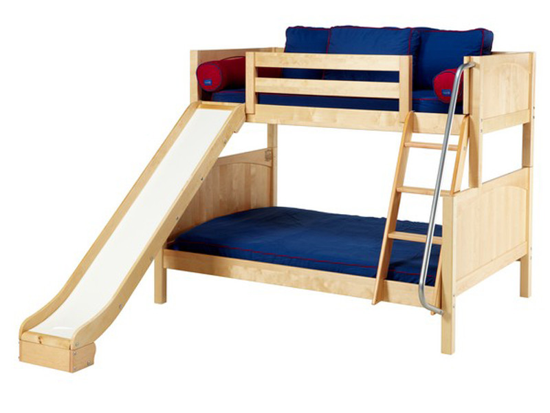 Maxtrix Low/Med Bunk w/ Angle Ladder & Slide, Twin/Full