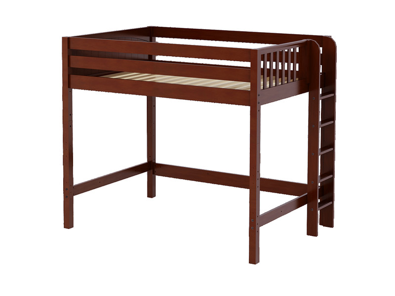 Maxtrix High Loft Bed w/ Straight Ladder, Full