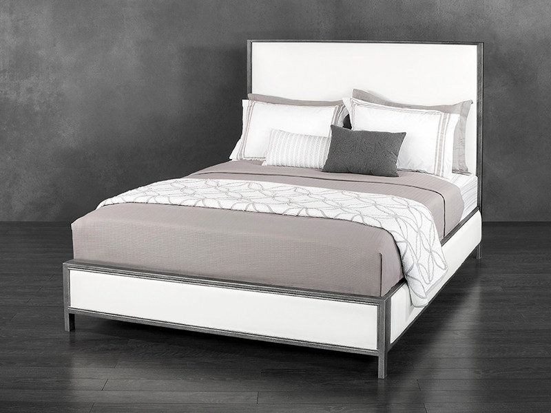 Mason Upholstered Iron Bed