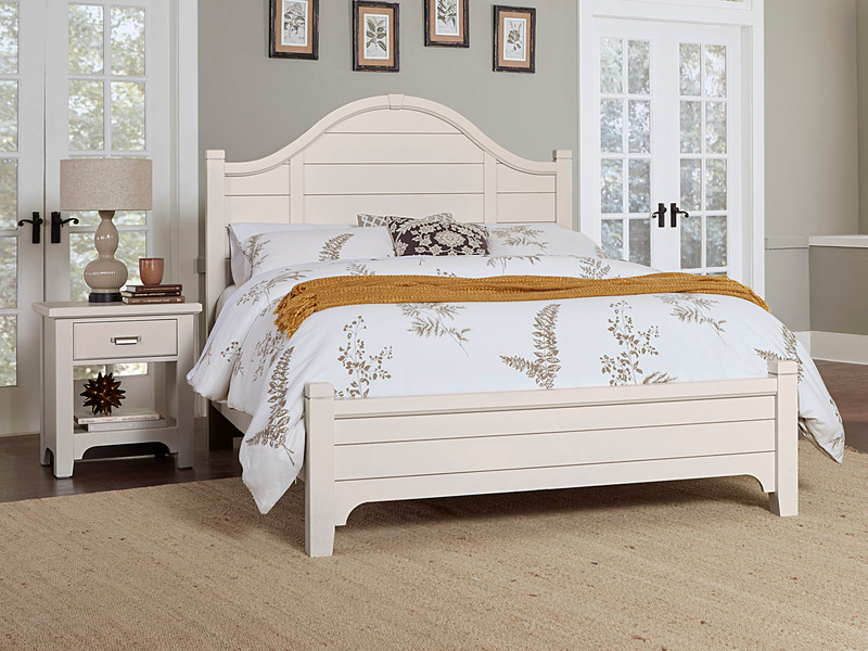 Country House Arch Bed, Full - Soft White Finish