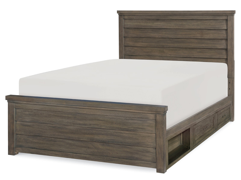 Buckeye Panel Bed w/Drawers on 1 Side, Full