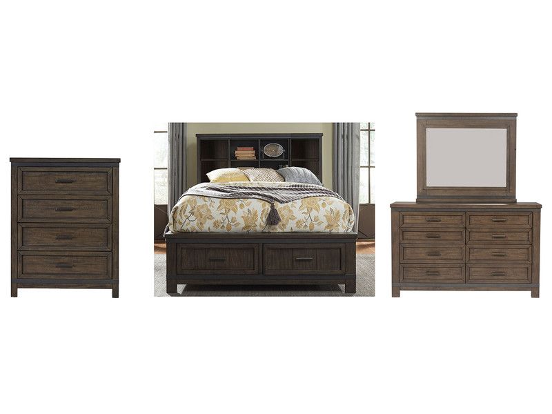 4 Piece Bedroom Group w/Bookcase Bed - Special Sale