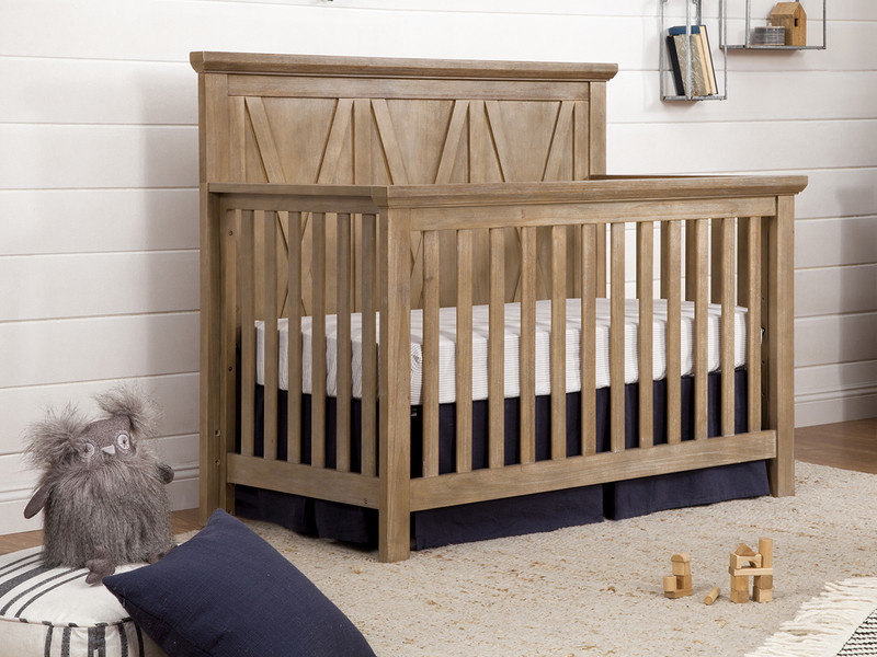 Eagle Creek 4-In-1 Convertible Crib - Driftwood Finish