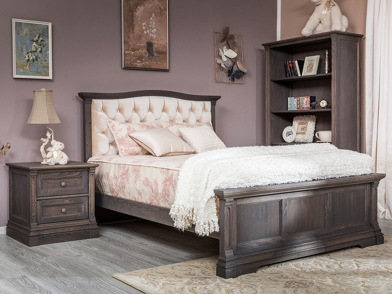 Romina Imperio Full Bed w/ Tufted Headboard