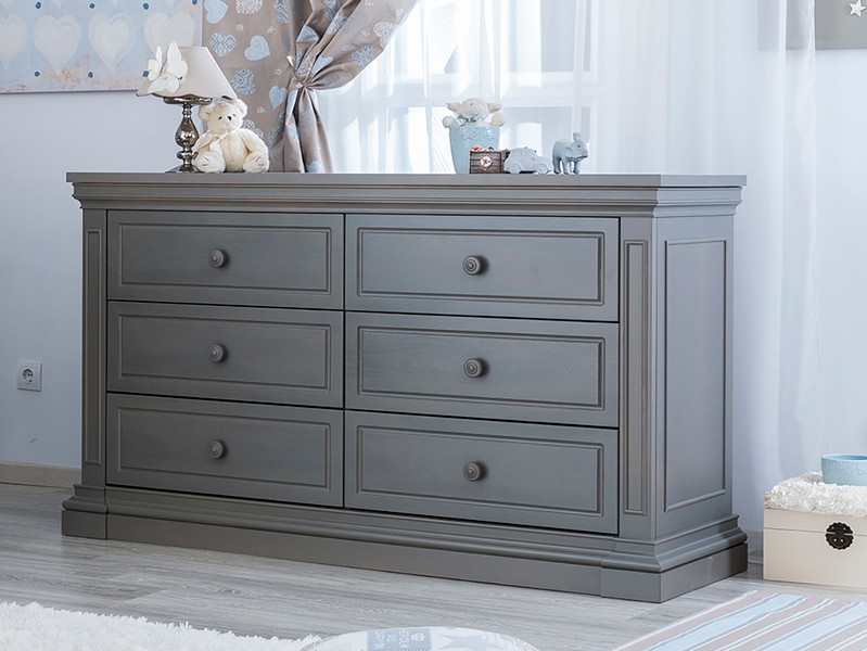 Silva Jackson Double Dresser - Aqua Gray Finish