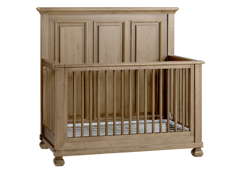 Savannah Straight Top 4-in-1 Convertible Crib - Nutmeg Finish