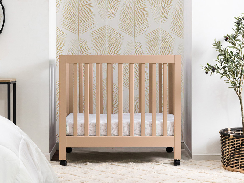 Babyletto Origami Mini Crib - Washed Natural Finish
