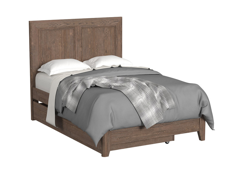 Cambridge Bed Full - Brushed Brown Finish