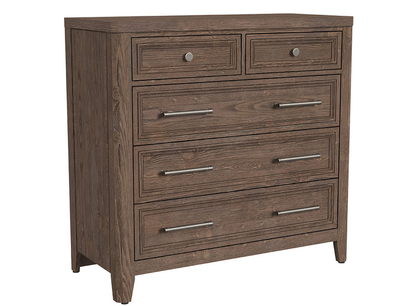 Cambridge Tall Chest - Brushed Brown Finish