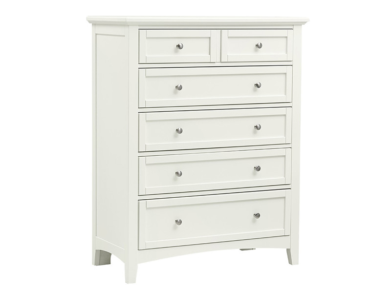 Brighton 5 Drawer Chest - White Finish