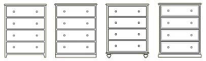 4 Drawer Deep Chest Options