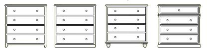 4 Drawer Chest Options