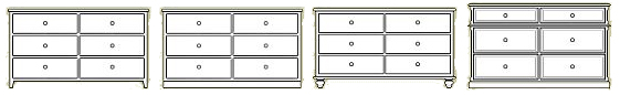 6 drawer dresser options