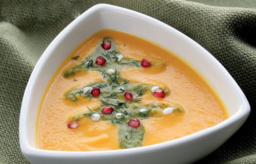 Roasted Butternut Squash and Sweet Potato Soup