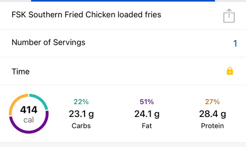 (D) Southern Fried Chicken Loaded Fries