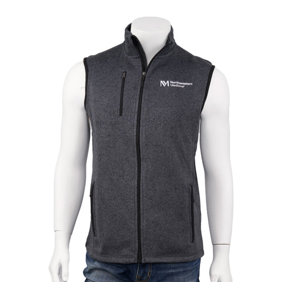 Northwestern Medicine Logoed Men's Fleece Sweater Vest