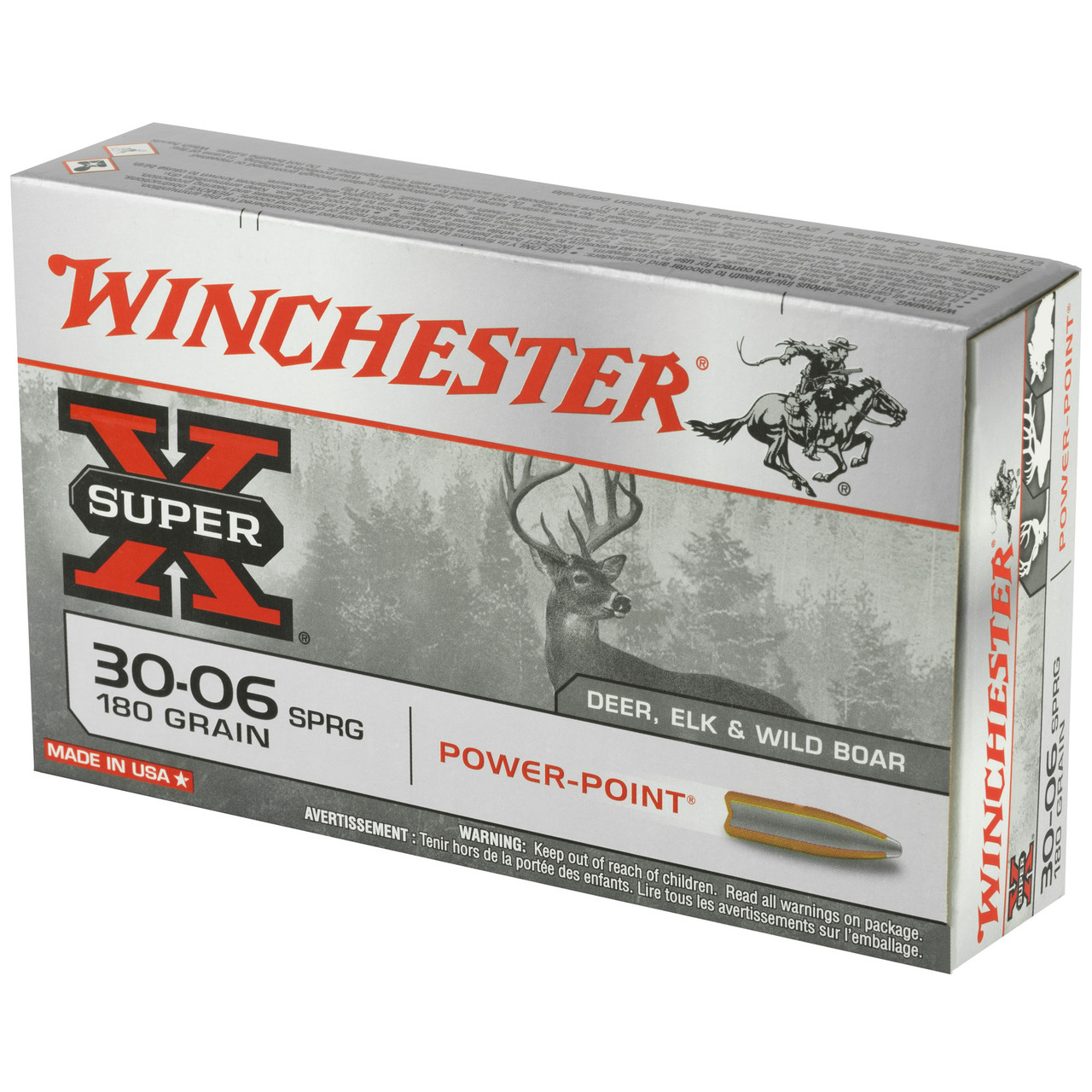 Winchester Ammunition X30064 .3006 Springfield SP 180-Grain Power