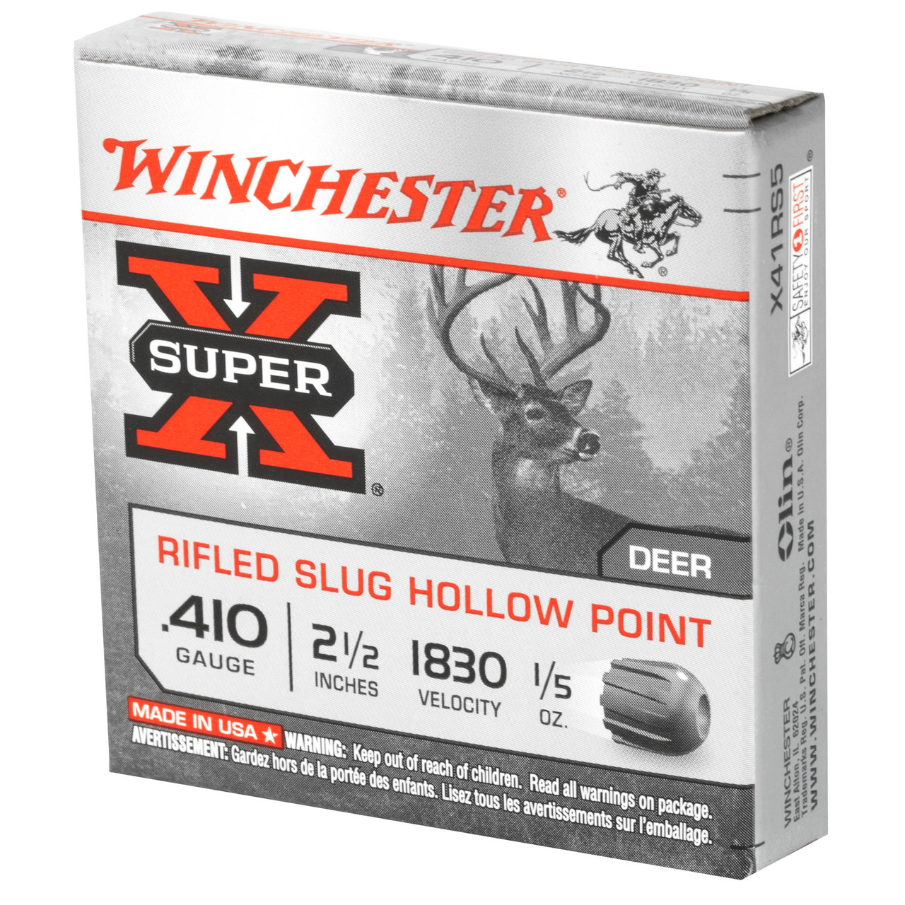 Winchester Ammunition WIN SPRX .410 2.5 Inch 1/5 Ounce RFLED