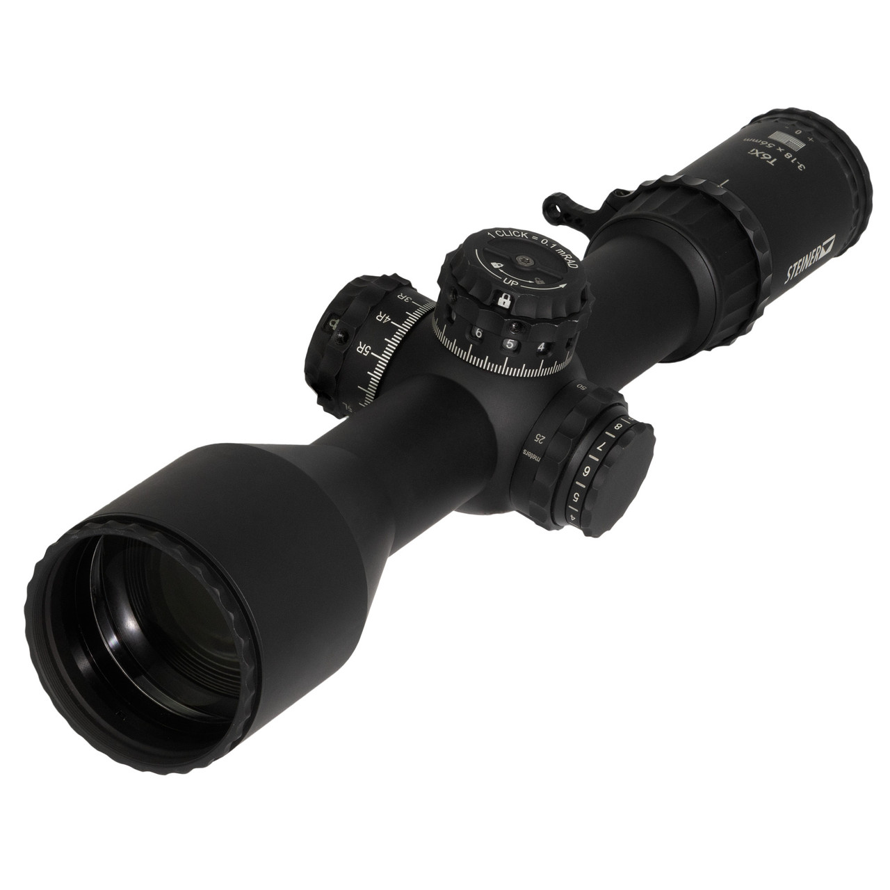 Steiner T6Xi 3-18x56mm SCR2 FFP Rifle Scope with Locking Turrets