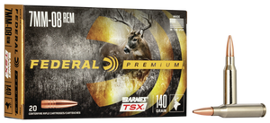 Federal Premium, Fed P708c 7mm08 140 Btsx 20/10 Federal Premium, Fed P708c 7mm08 140 Btsx 20/10