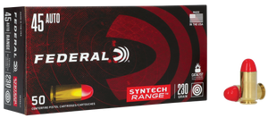 Federal American Eagle Syntech Range, Fed Ae45sj1 45a 230 Tsj 50/10 Federal American Eagle Syntech Range, Fed Ae45sj1 45a 230 Tsj 50/10