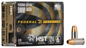 Federal Premium, Fed P9hst1s        9mm     124 Hst           20/10 Federal Premium, Fed P9hst1s        9mm     124 Hst           20/10