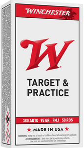 Winchester Ammo Usa, Win Q4206 380 95 Fmj 50/10 Winchester Ammo Usa, Win Q4206 380 95 Fmj 50/10