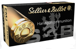 Sellier & Bellot Handgun, S&b Sb40b 40s 180 Fmj 50/20 Sellier & Bellot Handgun, S&b Sb40b 40s 180 Fmj 50/20