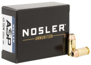 Nosler Assured Stopping Power, Nos 51283 40s 150 Jhp 20/20 Nosler Assured Stopping Power, Nos 51283 40s 150 Jhp 20/20