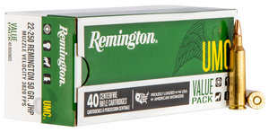 Remington Ammunition Umc, Rem 23783 L22504b   Umc 22250  Vp  50 Jhp    40/10 Remington Ammunition Umc, Rem 23783 L22504b   Umc 22250  Vp  50 Jhp    40/10