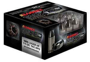 Barnes Bullets Tac-xpd Defense, Brns 21551 Bpd9mm1     Tacxpd 9mm+p 115 Txp  20/10 Barnes Bullets Tac-xpd Defense, Brns 21551 Bpd9mm1     Tacxpd 9mm+p 115 Txp  20/10
