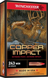 Winchester Ammo Copper Impact, Win X243clf Cop Imp 85 Lf 20/10 Winchester Ammo Copper Impact, Win X243clf Cop Imp 85 Lf 20/10