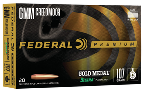 Federal Premium, Fed Gm6crdm1 6mmcr 107 Srmtchkng 20/10 Federal Premium, Fed Gm6crdm1 6mmcr 107 Srmtchkng 20/10