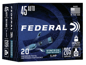 Federal Syntech, Fed S45sjt1        45a      205 Sjhp         20/10 Federal Syntech, Fed S45sjt1        45a      205 Sjhp         20/10