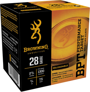 Browning Ammo Bpt Performance Target, Brna B193632827 Spt Tgt    28 2.75 7sht  3/4 25/10 Browning Ammo Bpt Performance Target, Brna B193632827 Spt Tgt    28 2.75 7sht  3/4 25/10