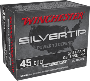Winchester Ammo Silvertip, Win W45cst          45 Clt  225 Sthp         20/10 Winchester Ammo Silvertip, Win W45cst          45 Clt  225 Sthp         20/10