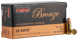 Pmc Bronze, Pmc 25a 25 50 Fmj Tgt 50/20 Pmc Bronze, Pmc 25a 25 50 Fmj Tgt 50/20