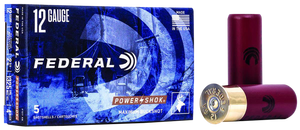 Federal Power-shok, Fed F1274b Pwrshk 12 4 Buck 5/50 Federal Power-shok, Fed F1274b Pwrshk 12 4 Buck 5/50