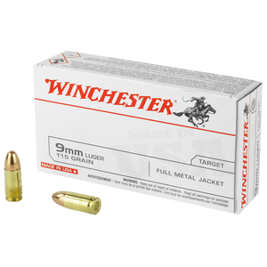 Winchester Ammo , Win Sg9w50          9mm     115 Fmj          20/10 Winchester Ammo , Win Sg9w50          9mm     115 Fmj          20/10