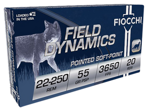 Fiocchi Field Dynamics, Fio 22250b    22250       55 Psp             20/10 Fiocchi Field Dynamics, Fio 22250b    22250       55 Psp             20/10