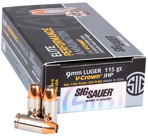 Sig Sauer Match Elite Competition, Sig E9mma1-comp-50 Vcrwn 9mm 115 Jhp 50/20 Sig Sauer Match Elite Competition, Sig E9mma1-comp-50 Vcrwn 9mm 115 Jhp 50/20