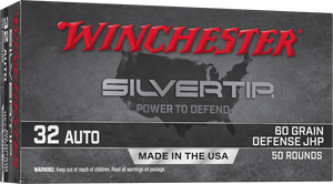 Winchester Ammo Silvertip, Win W32ast 32 60 Sthp 50/10 Winchester Ammo Silvertip, Win W32ast 32 60 Sthp 50/10