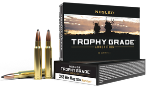 Nosler Trophy Grade, Nos 60082 Trophy 338win 250 Pt 20/10 Nosler Trophy Grade, Nos 60082 Trophy 338win 250 Pt 20/10